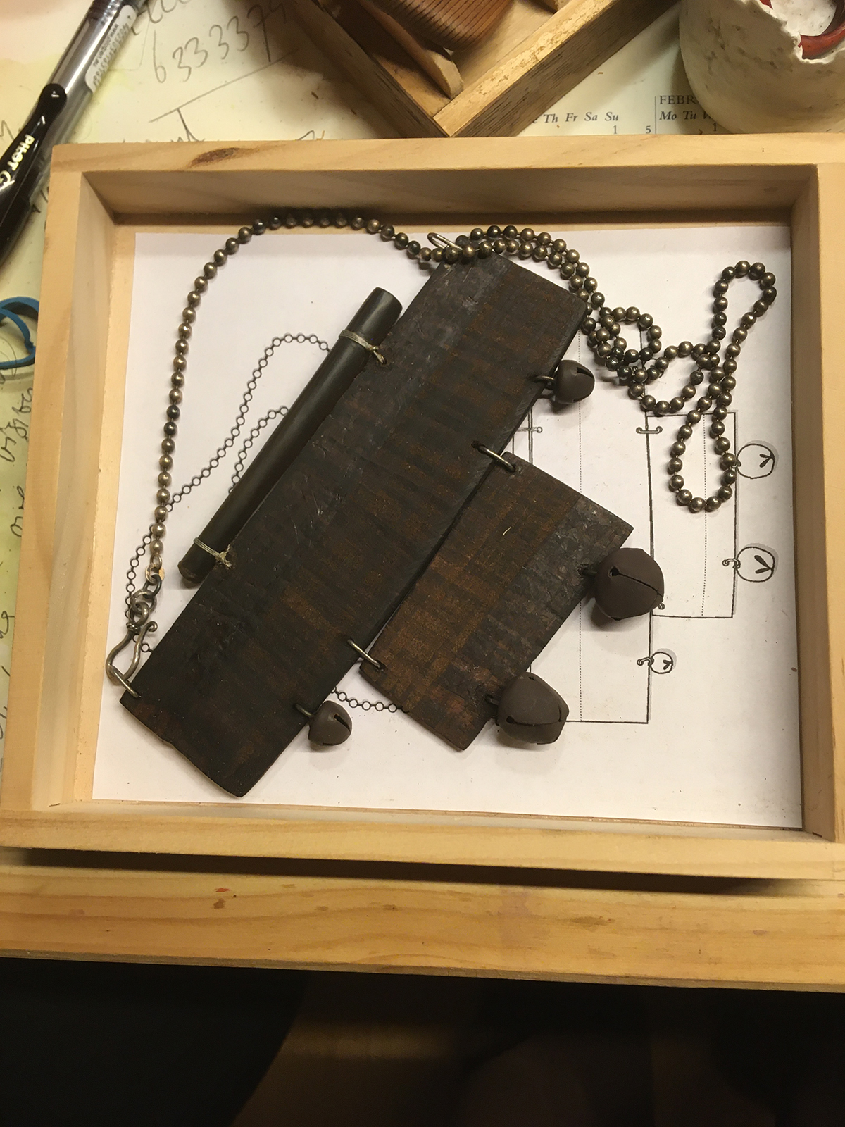 Handmade Wooden Necklace Example